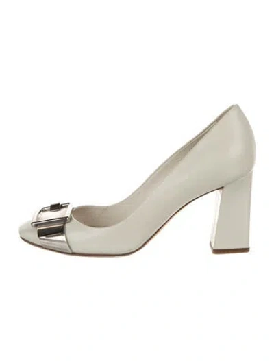 Pre-owned Dior Leather Pumps In White