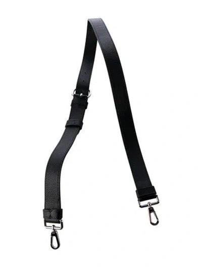 Pre-owned Dior Leather Purse Strap In Black
