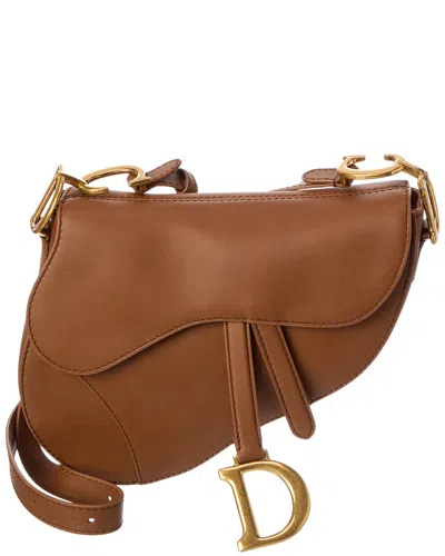 Dior Leather Saddle Bag