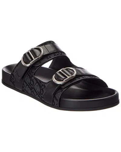 Dior Leather Sandal In Black