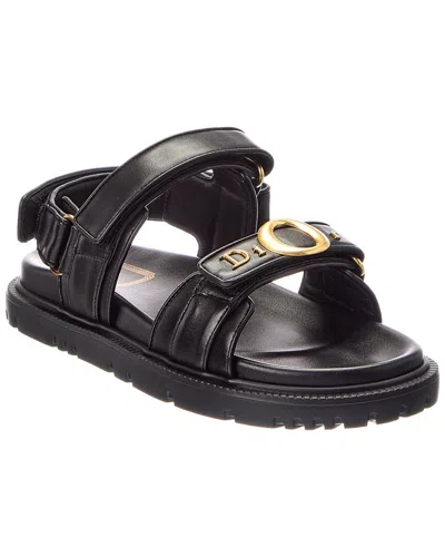 Dior Leather Sandal In Black