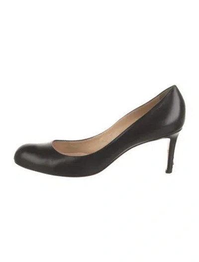 Pre-owned Dior Leather Sequin Embellishments Pumps In Black