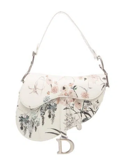 Pre-owned Dior Leather Shoulder Bag 2025 In White