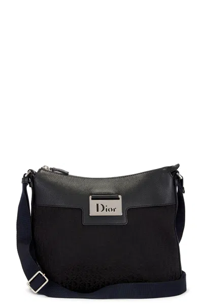 Dior Leather Shoulder Bag In Black