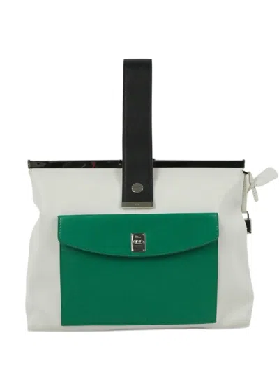 Pre-owned Dior Leather Shoulder Bag In White