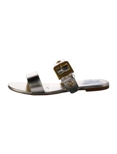 Pre-owned Dior Leather Slides