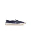 Dior Leather Slip-on Sneakers Men In Blue