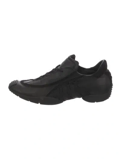 Pre-owned Dior Leather Sneakers In Black
