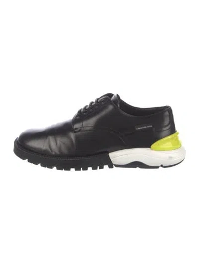 Pre-owned Dior Leather Sneakers In Black