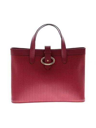Pre-owned Dior Leather Tote Bag In Red
