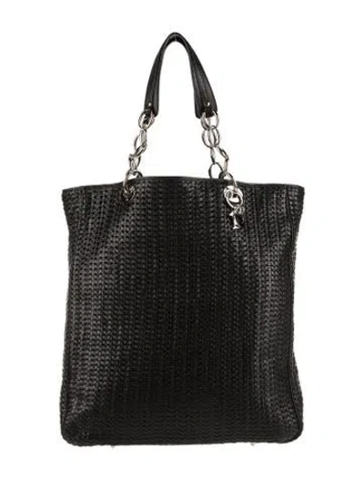 Pre-owned Dior Leather Tote In Black