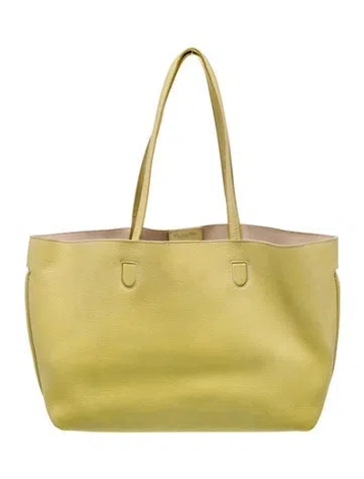 Pre-owned Dior Leather Tote In Green