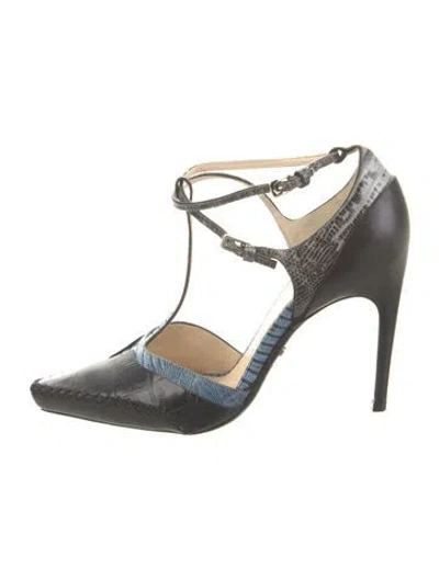 Pre-owned Dior Leather T-strap Pumps In Multi