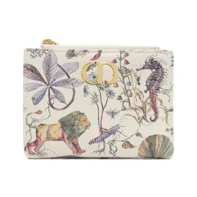 Pre-owned Dior Leather Wallet (bi-fold) () In Multi
