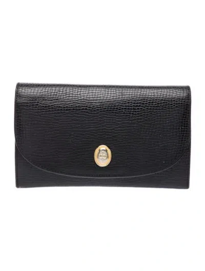 Pre-owned Dior Leather Wallet In Black