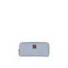Dior Leather Wallet In Blue