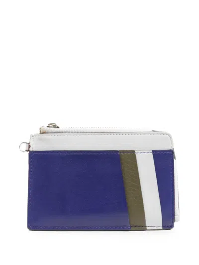 Pre-owned Dior Leather Wallet In Blue