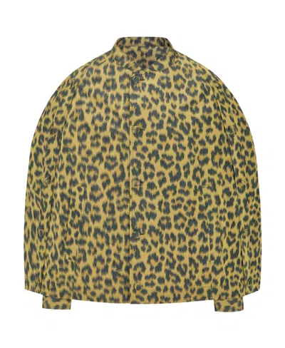 Dior Leopard-print Cloak In Green
