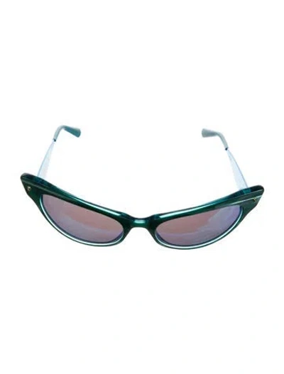 Pre-owned Dior Les Marquises Motuone Special Edition No 244/550 Cat-eye Sunglasses In Blue