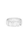 Dior Letter Ring In White