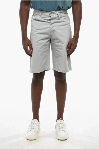 Dior Lightweight Cotton 5-pockets Pants With Embroidered Logo In Gray