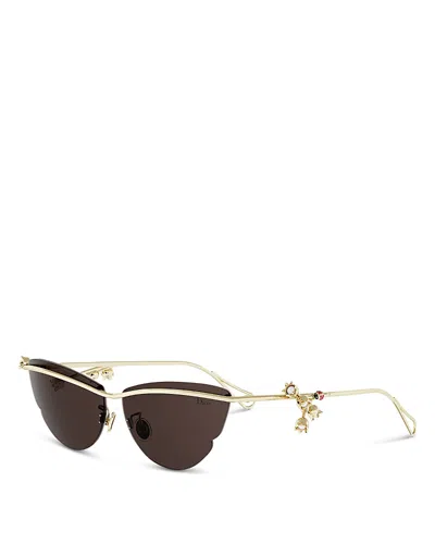Dior Lily Cat Eye Sunglasses, 62mm In Brown