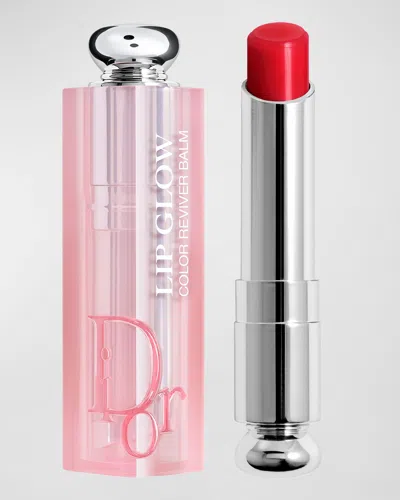 Dior Limited Edition  Addict Lip Glow Lip Balm, Red Bloom In White