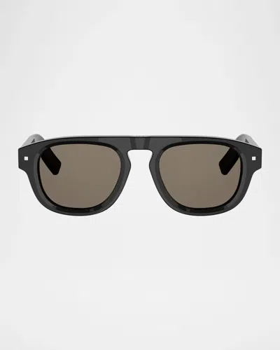 Dior Line 51mm Pilot Sunglasses In Shiny Blac