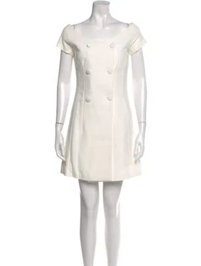Pre-owned Dior Linen Mini Dress W/ Tags In Neutral