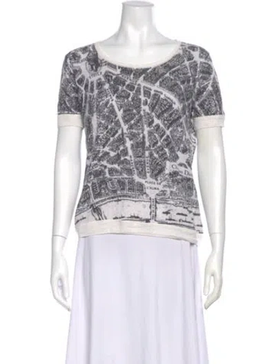 Pre-owned Dior Linen Printed T-shirt In Neutral