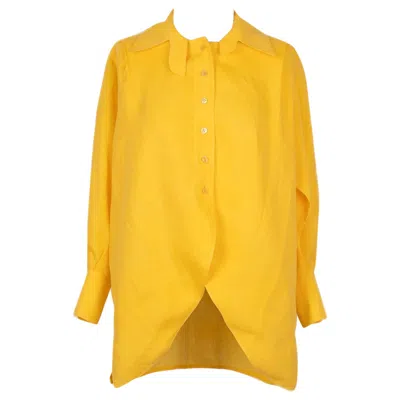 Pre-owned Dior Linen Shirt In Yellow