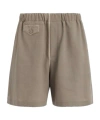 Dior Linen Shorts In Gray