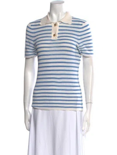 Pre-owned Dior Linen Striped Polo In Multi
