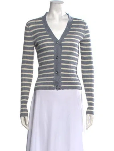 Pre-owned Dior Linen Striped Sweater In Multicolor