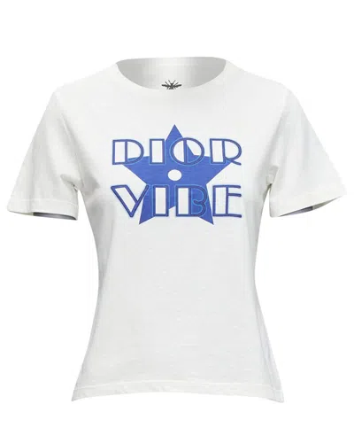 Pre-owned Dior Linen T-shirt In White/white