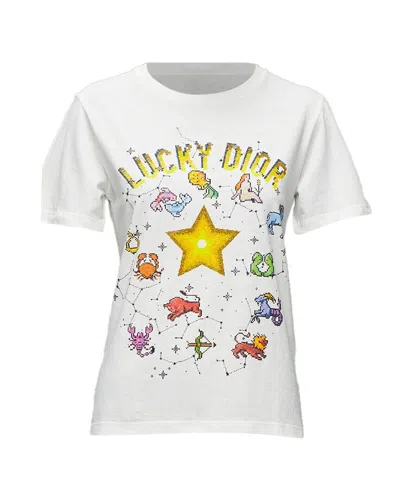 Pre-owned Dior Linen T-shirt In White/white