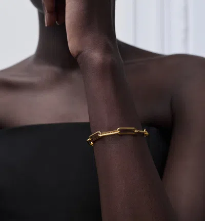 Dior Link Bracelet In Gold