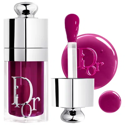 Dior Lip Glow Oil Hydrating High-shine Gloss 006 Berry 0.2 Oz/6 ml In Purple