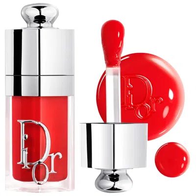 Dior Lip Glow Oil Hydrating High-shine Gloss 031 Strawberry 0.2 Oz/6 ml In Red
