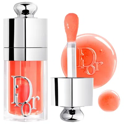 Dior Lip Glow Oil Hydrating High-shine Gloss 041 Peachy 0.2 Oz/6 ml In Orange