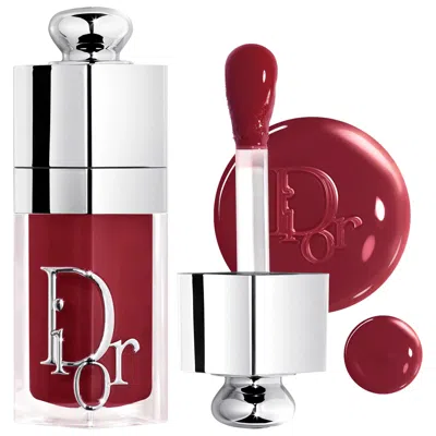 Dior Lip Glow Oil Hydrating High-shine Gloss 104 Black Cherry 0.2 Oz/6 ml In Burgundy