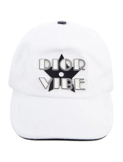 Pre-owned Dior Logo Baseball Cap W/tags In White