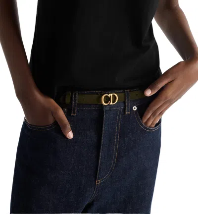 Dior Logo Belt In Black