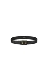 Dior Logo Belt In Black