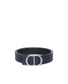 Dior Logo Belt In Black
