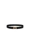 Dior Logo Belt In Black