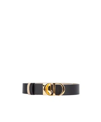 Dior Logo Belt In Black