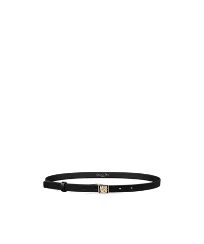 Dior Logo Belt In Black