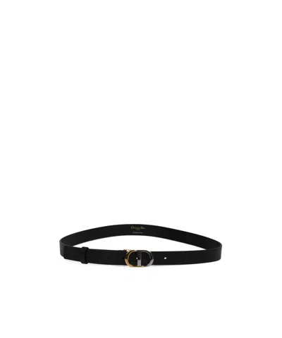 Dior Logo Belt In Black