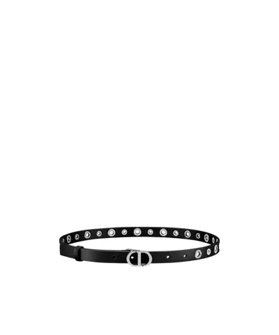 Dior Logo Belt In Black